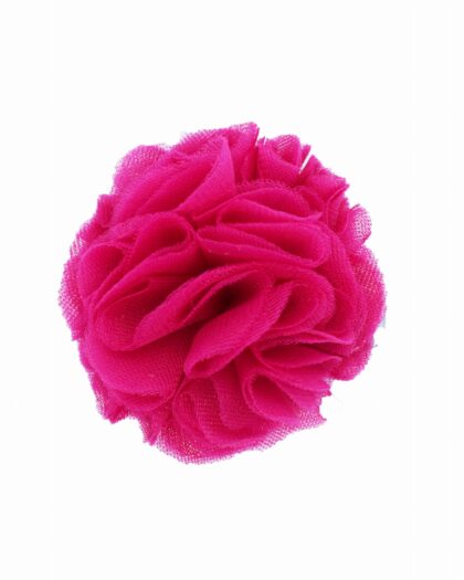 Pompom Haarspange Himbeere