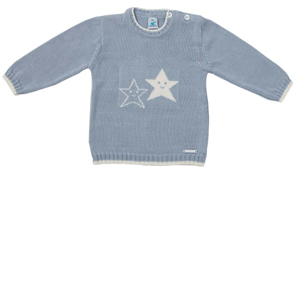Baby Strick-Pullover "Sterne"