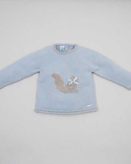 Baby Strick-Pullover "Eichhörnchen"