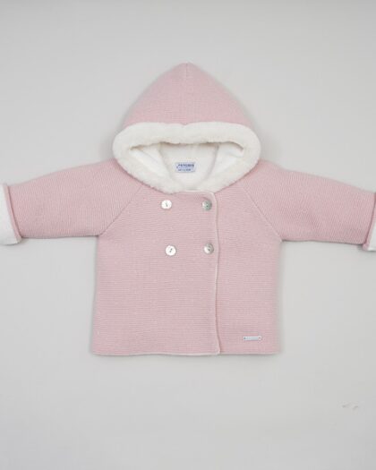 Baby Strickjacke in Altrosa