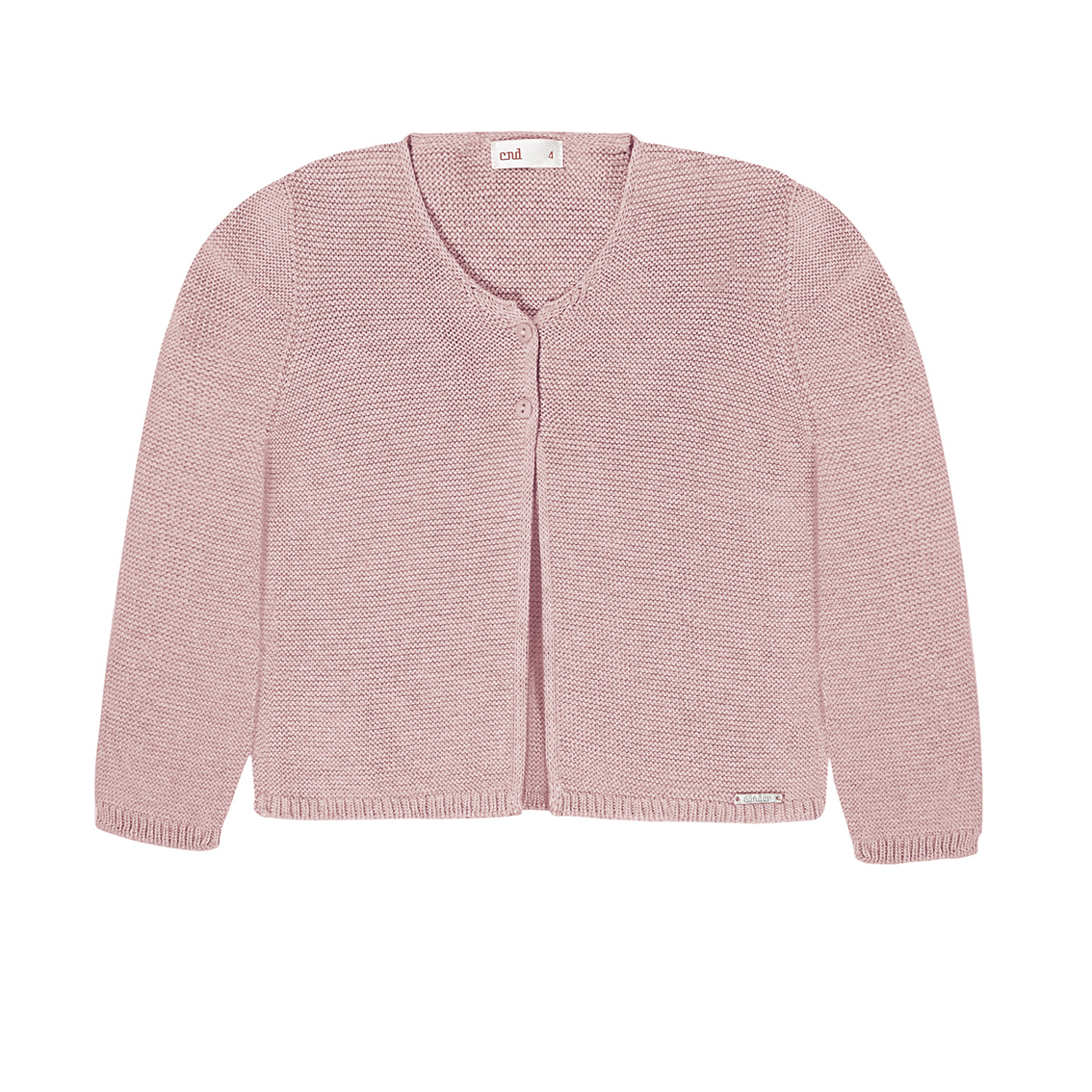 Mädchen Strickjacke in Puderrosa
