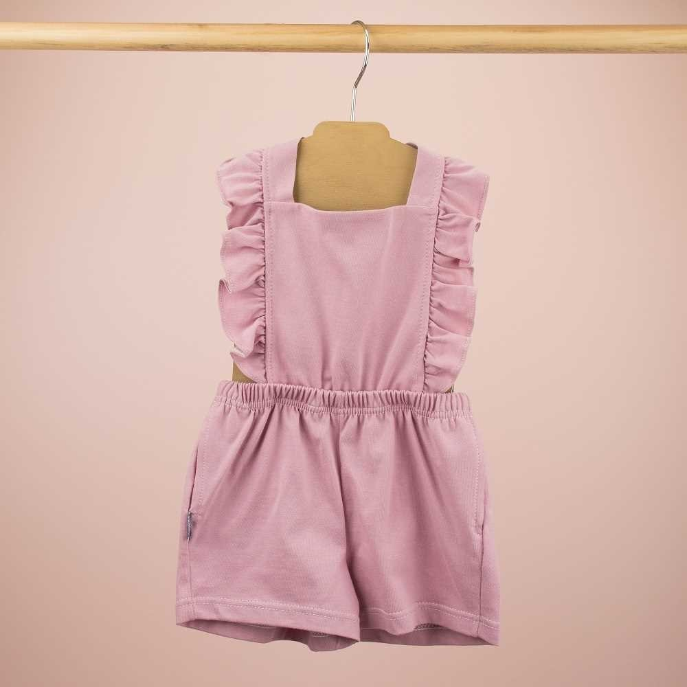 Mädchen Onesie - Latzshorts mit Rüschen "Easy" 2-5 J.