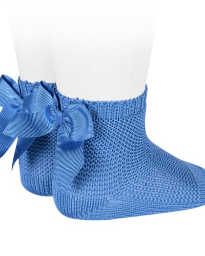 Babysocken mit Schleife Blau