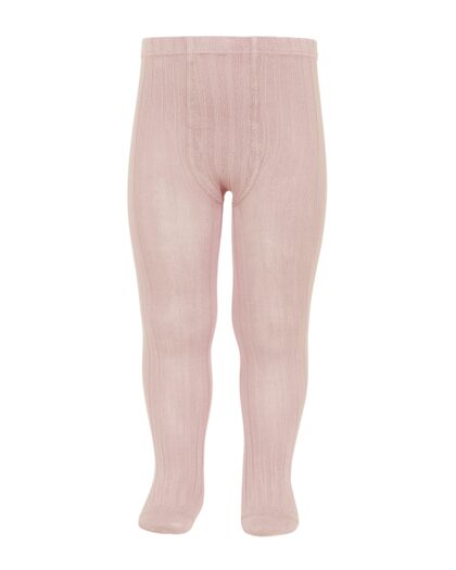 Gerippte Strumpfhose Altrosa