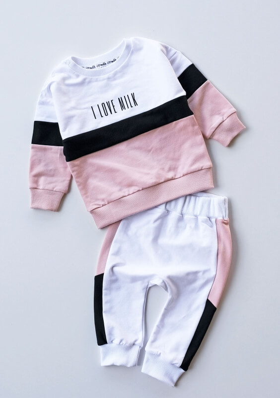BABYMODE - JOGGINGANZUG "Puder Pink" 2ER-SET (PARTNERLOOK)