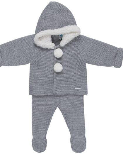 JUNGEN STRICKSET "LUNA" IN GRAU