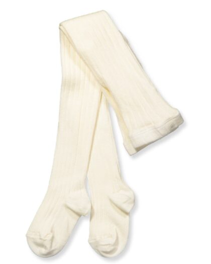 Gerippte Strumpfhose Offwhite